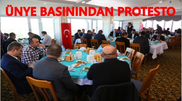 ÜNYE BASINI YEMEĞE NEDEN KATILMADI