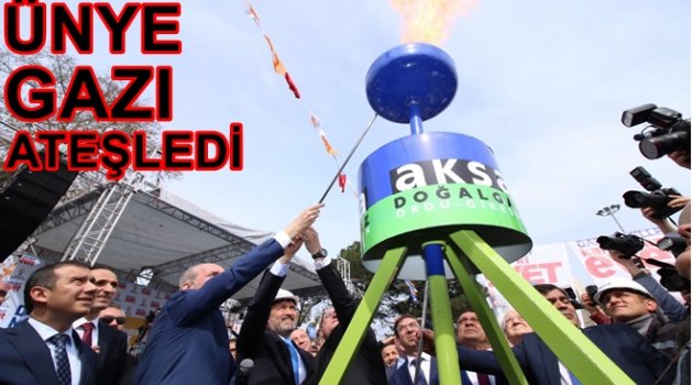 ÜNYE DOĞALGAZA KAVUŞTU