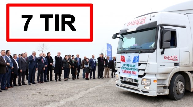 YARDIM KONVOYU YOLA ÇIKTI