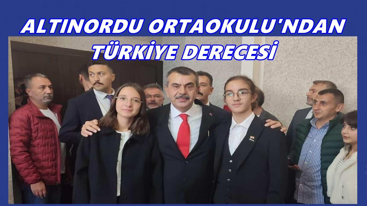 Altınordulu Çınar Aydın Türkiye İkincisi Oldu