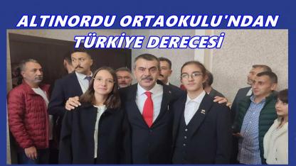 Altınordulu Çınar Aydın Türkiye İkincisi Oldu