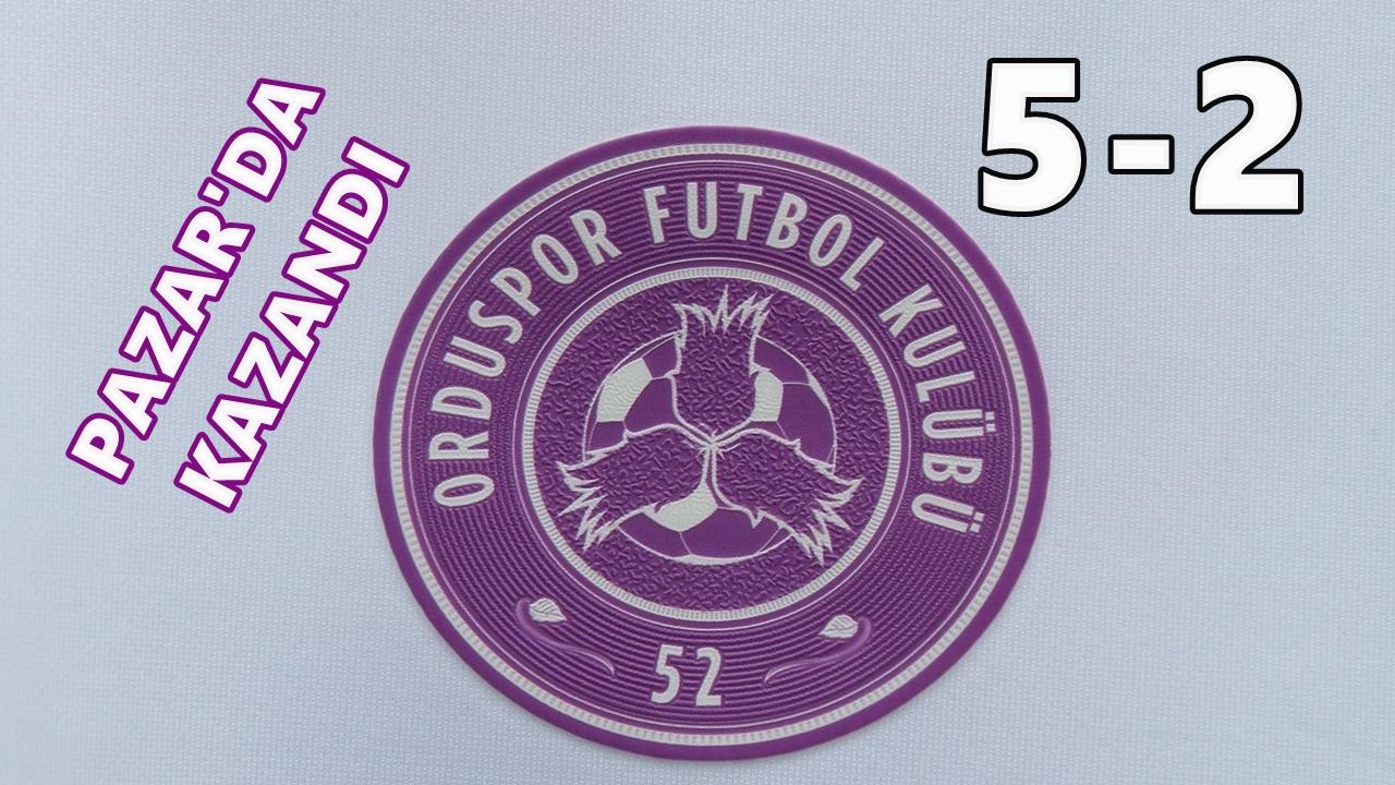 52 Orduspor deplasmanda Pazar'a gol yağdırdı: 5-2