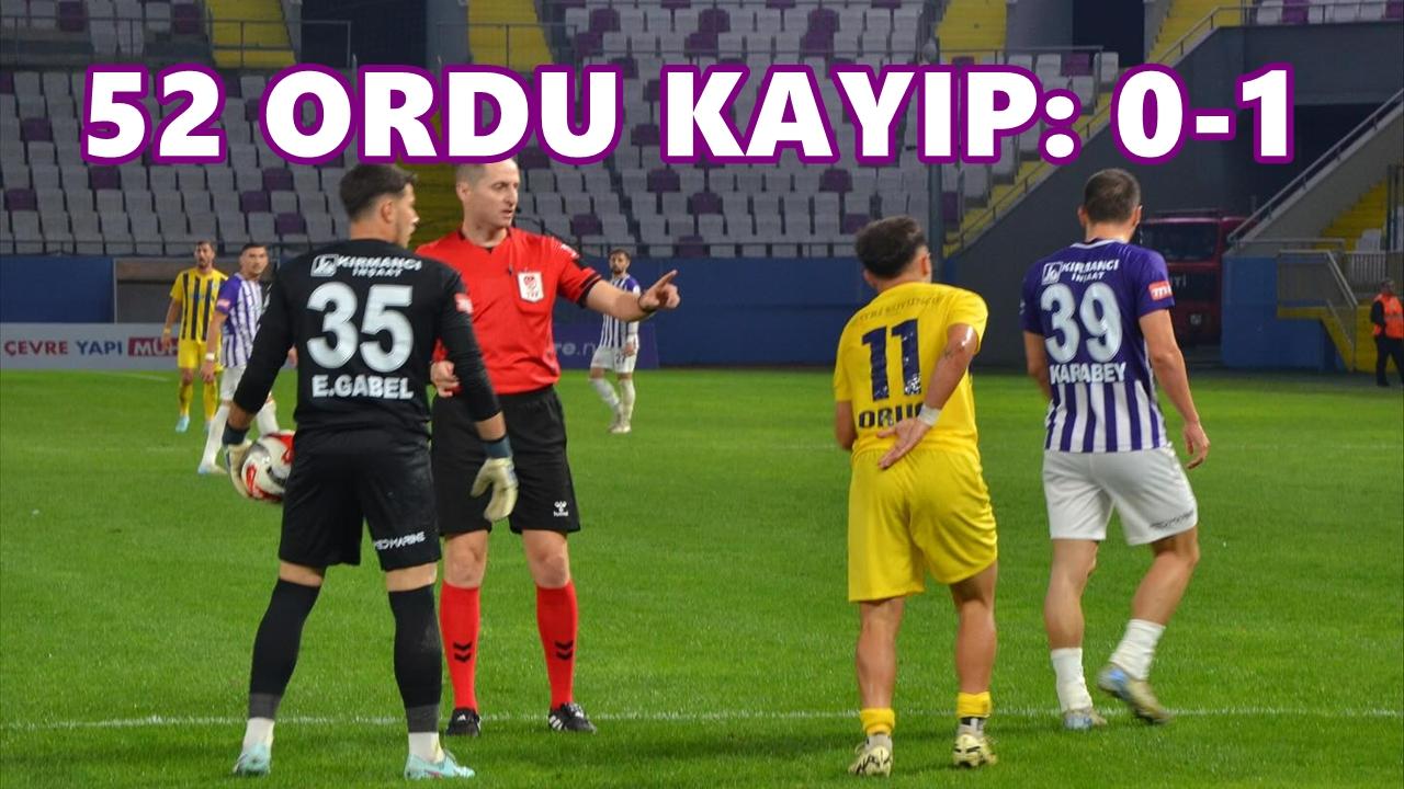 52 Orduspor’a Fatsa Şoku!
