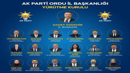 AK Parti Ordu İl Başkanı Samet Özdemir A Takımını Açıkladı