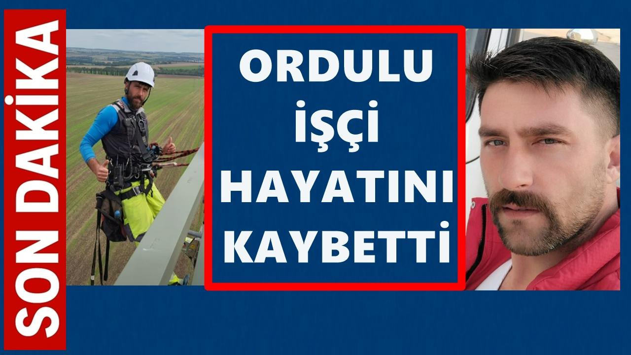 Çorlu’da İş Kazası: Ordulu Yüksek Gerilim Hattı İşçisi Hayatını Kaybetti