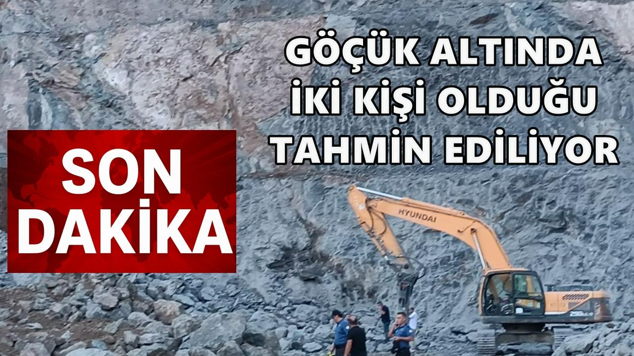 Fatsa’da taş ocağında göçük: İki kişi taş altında