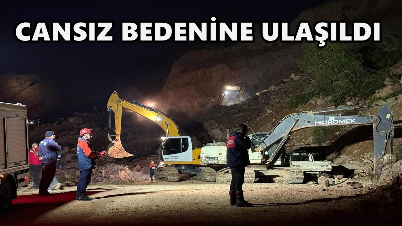 Fatsa’daki göçükte toprak altında kalan Ahmet Şahin’in cansız bedenine ulaşıldı