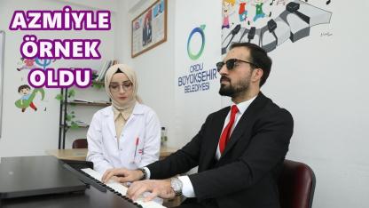 Görme Engelli Kemal, Azmiyle ORMEK’te Örnek Oldu