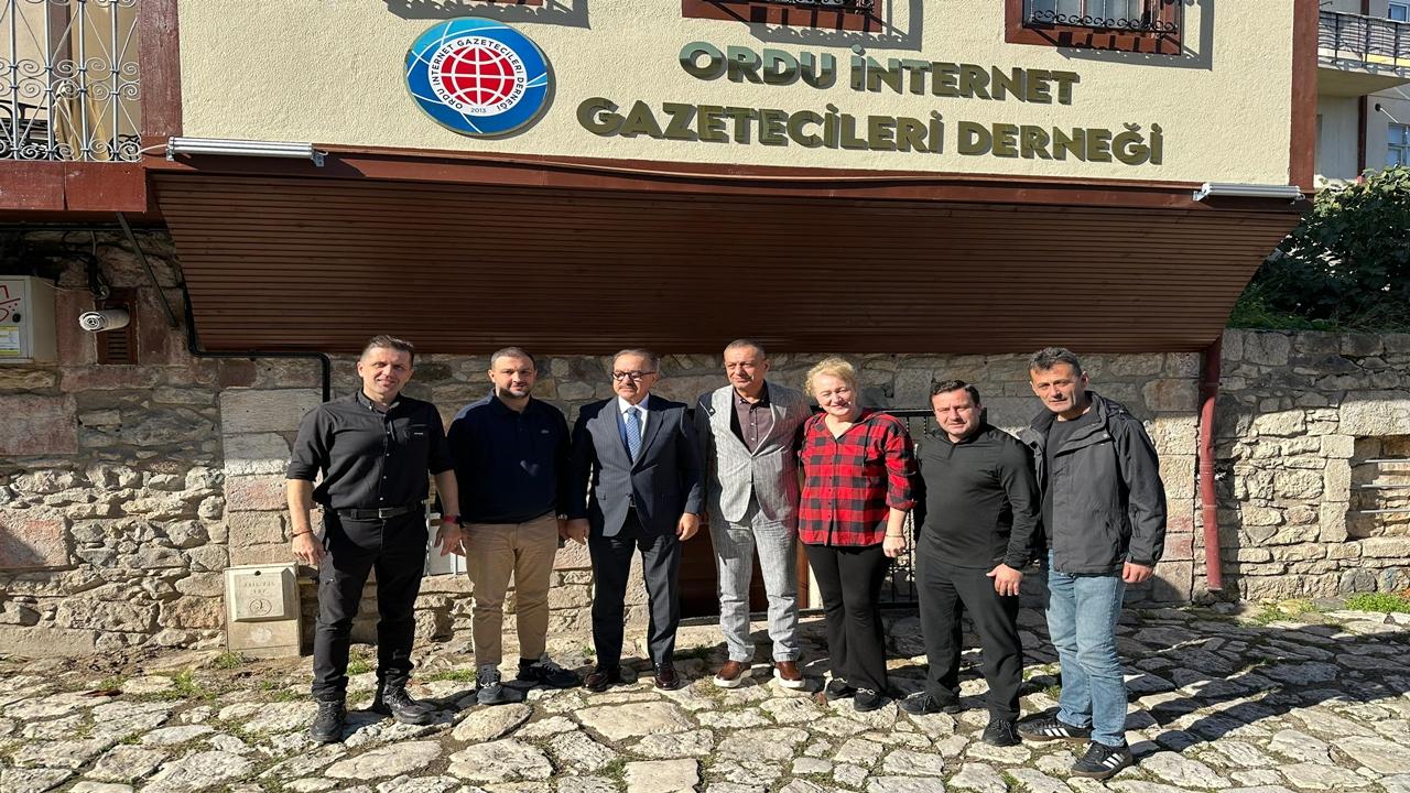 Nihat Şen’den Ordu İnternet Gazetecileri Derneğine Ziyaret