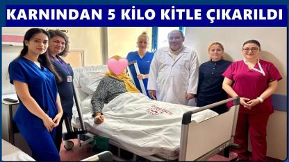 Ordu Devlet Hastanesi’nde Başarılı Operasyon: 5 Kiloluk Kitle Çıkarıldı