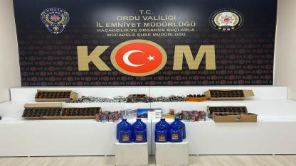 Ordu’da Kaçak Alkol ve Tütün Operasyonu