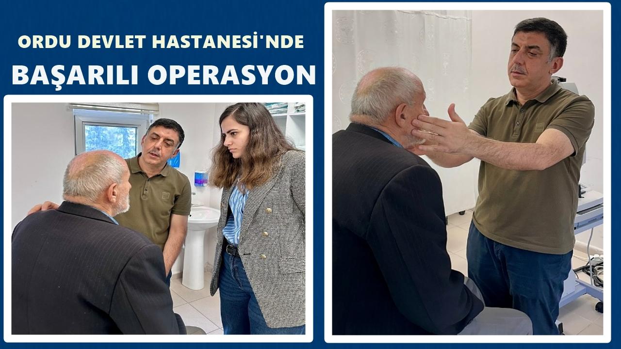 Ordu’da Zor Ameliyat Başarıyla Sonuçlandı: Göz Kapağı Tümörü Alındı, Yenisi Yapıldı