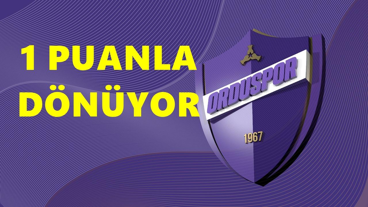 Orduspor 1967 Karabük’te Berabere Kaldı:1-1