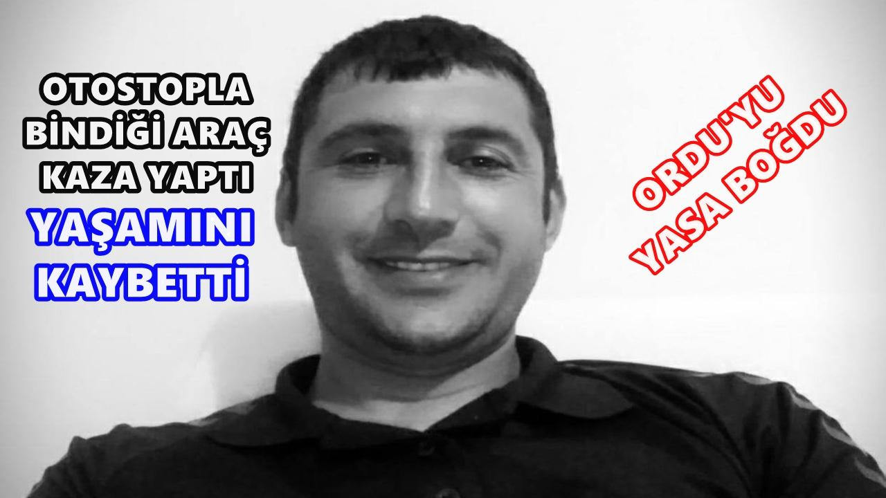 Ordu’ya Dönerken Kaza: Yunus Anat’tan Acı Haber