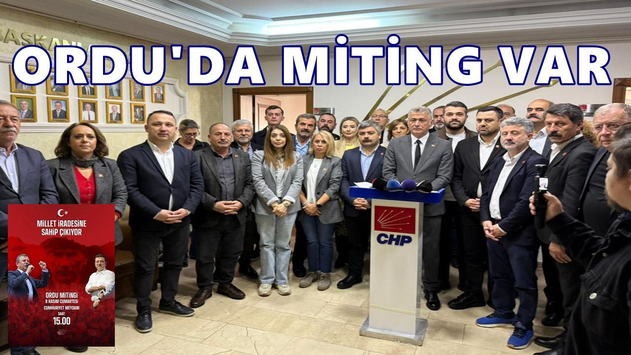 Özgür Özel 8 Kasım’da Ordu’da: “Millet İradesine Sahip Çıkıyor” Mitingi Düzenlenecek