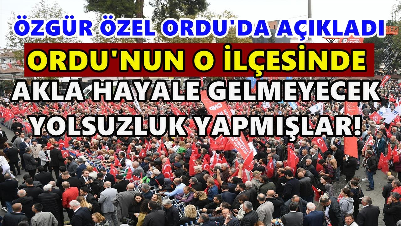 Özgür Özel Ordu’da: “Fındıkta Tekelleşmeye, Yolsuzluğa Geçit Yok”