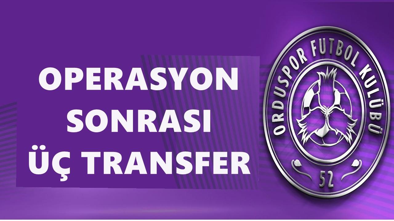 Pendikspor ve Dikilitaş’tan Üç İsim 52 Orduspor’da