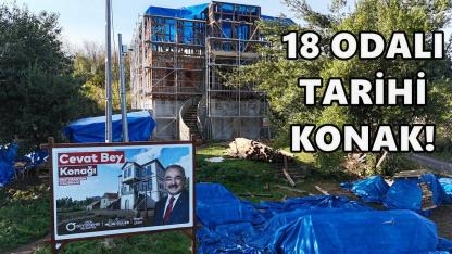 18 Odalı Cevat Bey Konağında Restorasyon Tüm Hızıyla Sürüyor