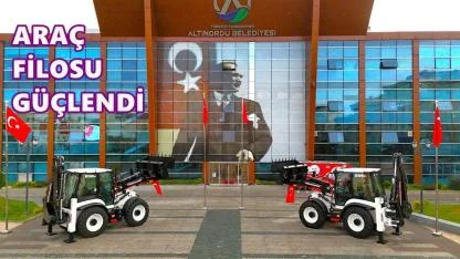 Altınordu Belediyesi Araç Filosunu Güçlendirdi: 3 Yeni İş Makinesi Hizmete Girdi