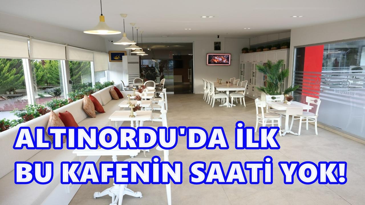 Altınordu’da Bir İlk: ‘Saatsiz Kafe’ 7 Gün 24 Saat Hizmete Hazır
