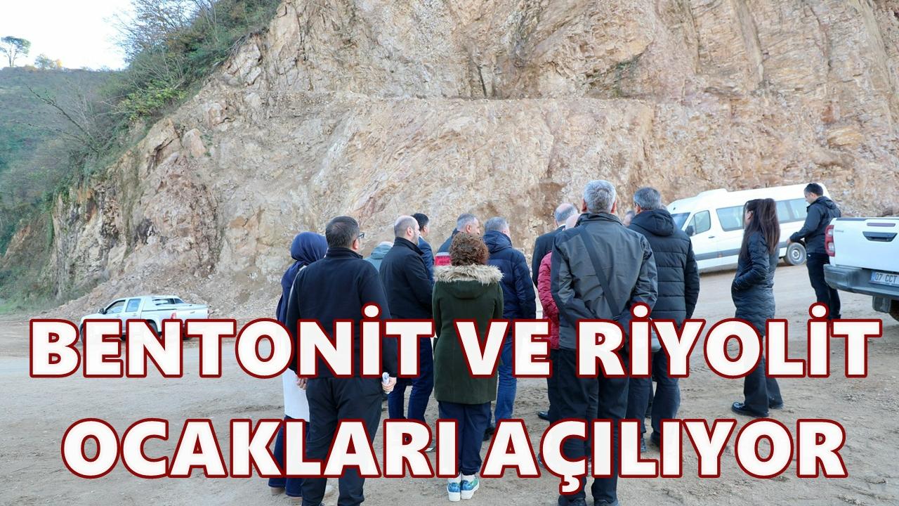 Altınordu'da Riyolit ve Bentonit Ocakları Açılıyor