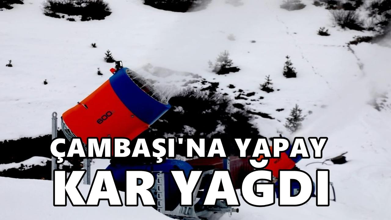 Çambaşı'na Yapay Kar Yağdı: Kayak Sezonu Uzayacak!
