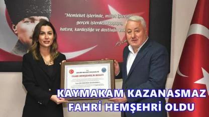 Gölköy Meclisi’nden Kaymakam Kazanasmaz’a Oy Birliğiyle Fahri Hemşehrilik