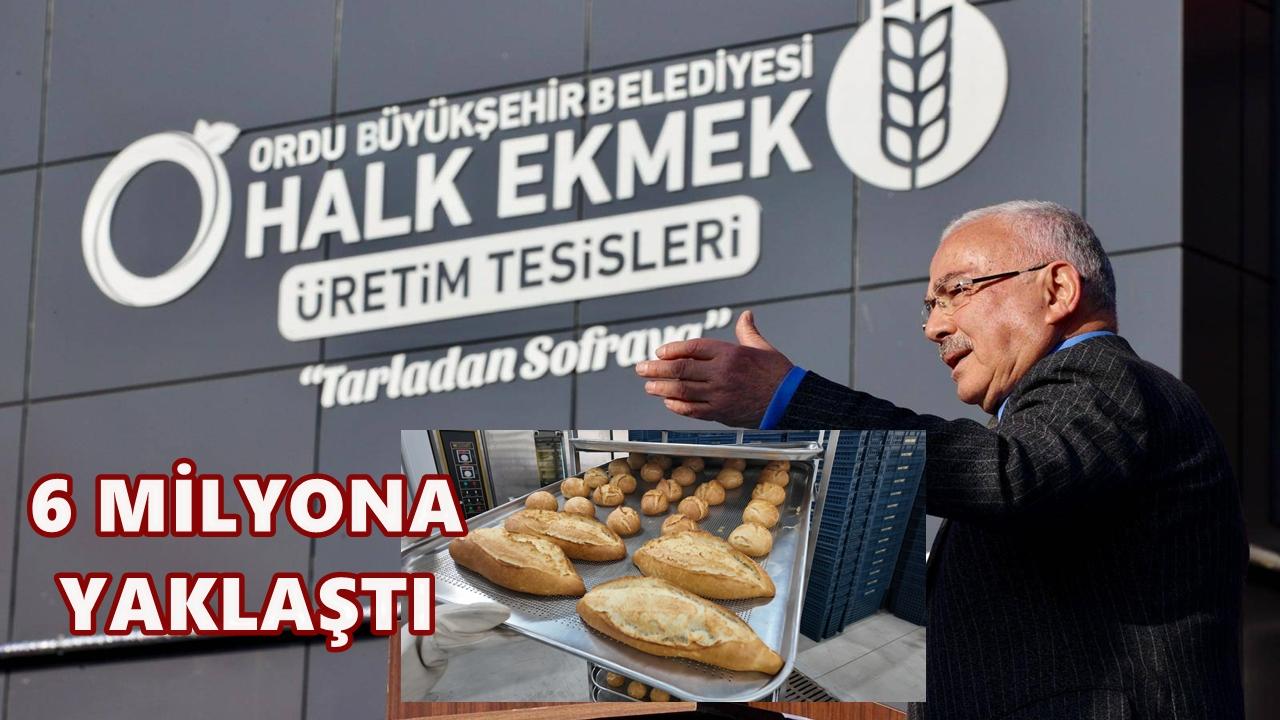 Ordu Halk Ekmek 1 Yılda 5,8 Milyon Üretime Ulaştı