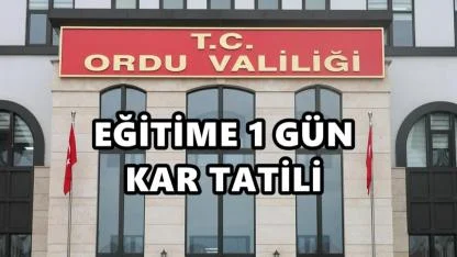 Ordu Valiliği Duyurdu: O İlçede Okullar 1 Gün Tatil Edildi