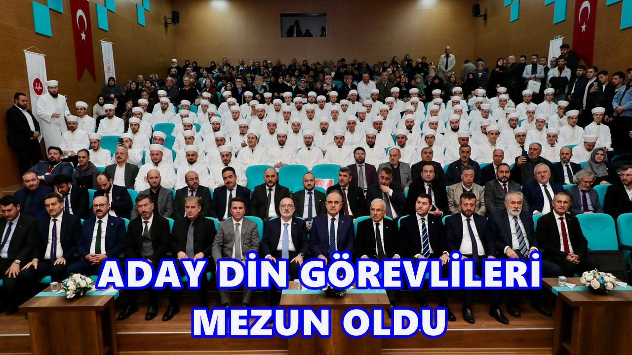 Ordu'da Aday Din Görevlileri Mezuniyet Sevinci Yaşadı