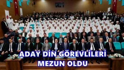 Ordu'da Aday Din Görevlileri Mezuniyet Sevinci Yaşadı