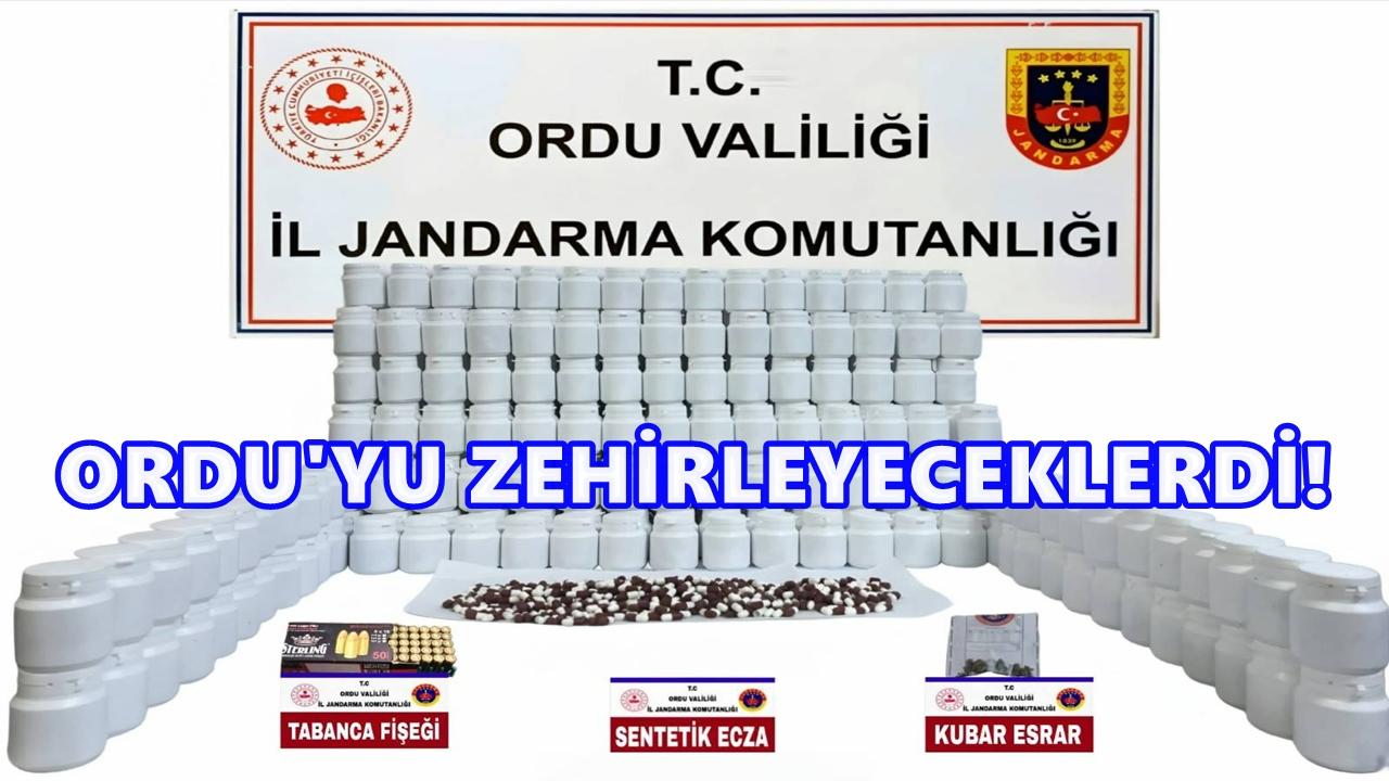 Ordu’da Rekor Uyuşturucu Hap Operasyonu