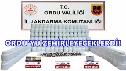 Ordu’da Rekor Uyuşturucu Hap Operasyonu
