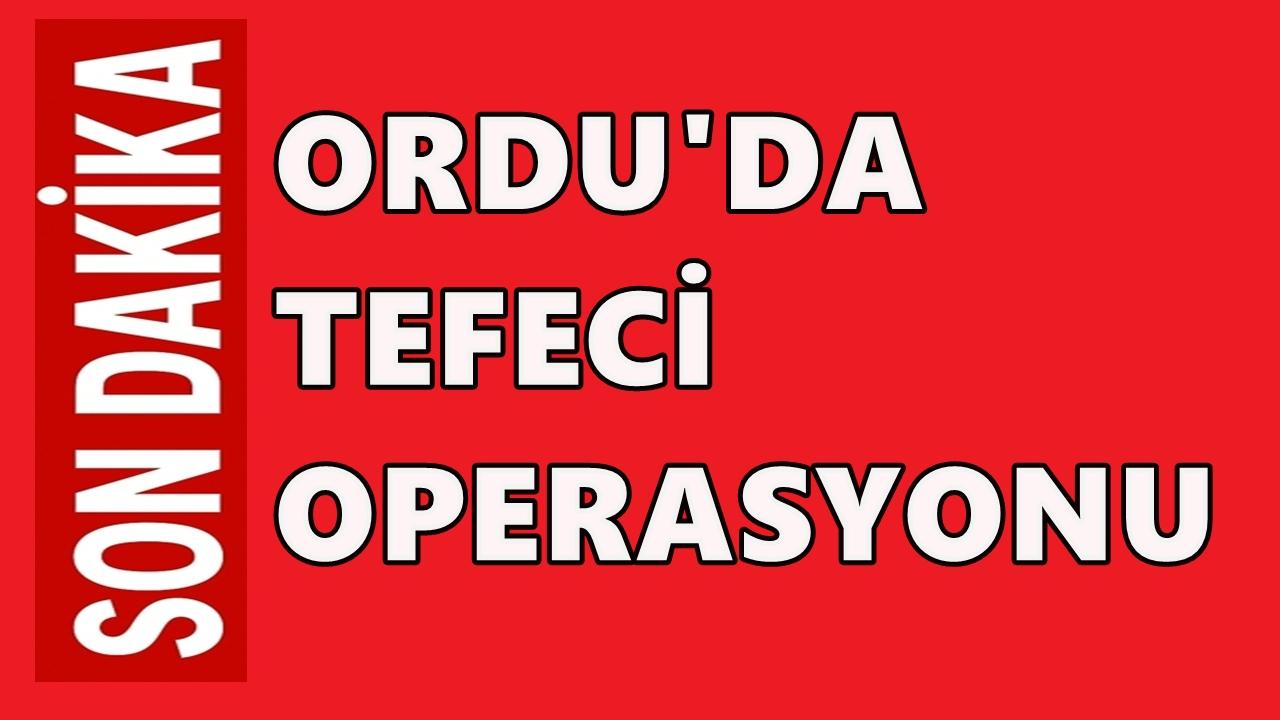 Ordu&#039;da Tefecilik Operasyonu: Çok Sayıda Tabanca ve Senet Ele Geçirildi