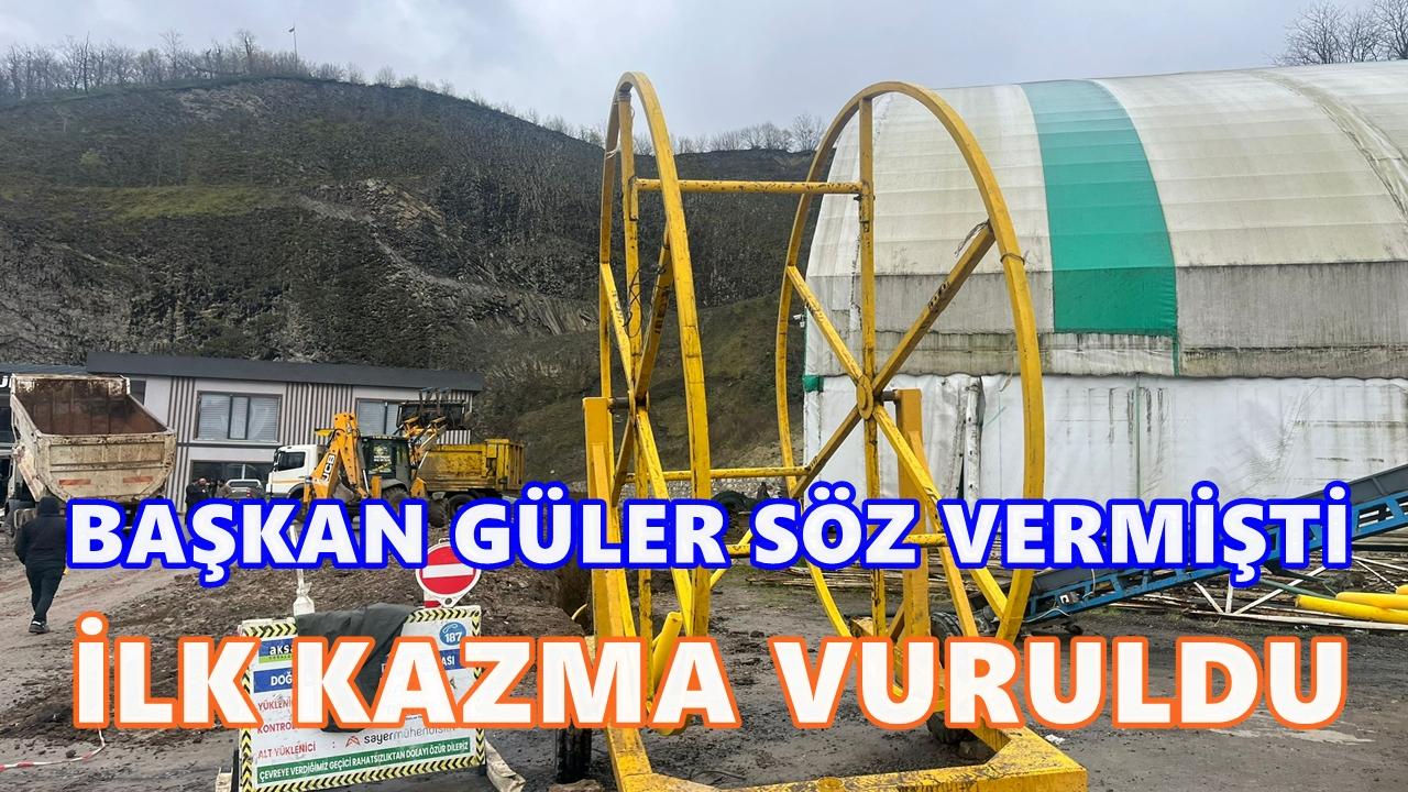 Ordu'nun O ilçesi Doğalgaza Kavuşuyor; İlk kazma Vuruldu