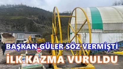 Ordu'nun O ilçesi Doğalgaza Kavuşuyor; İlk kazma Vuruldu