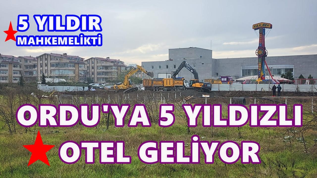 Ordu’ya Denize Sıfır 5 Yıldızlı Yeni Otel:Akgün İnşaat Projeye Başladı