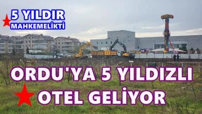 Ordu’ya Denize Sıfır 5 Yıldızlı Yeni Otel:Akgün İnşaat Projeye Başladı