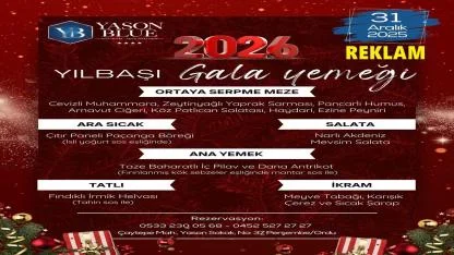 Yason Blue Hotel’de unutulmaz bir Yılbaşı Gala Gecesi sizleri bekliyor!