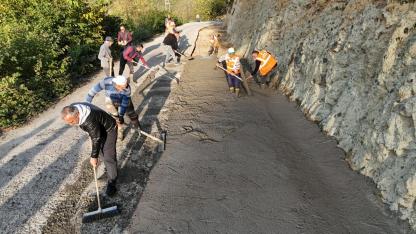 Yukarıtepe–Saraycık Bağlantı Yolu Genişletildi, Betonla Konfor Kazandı