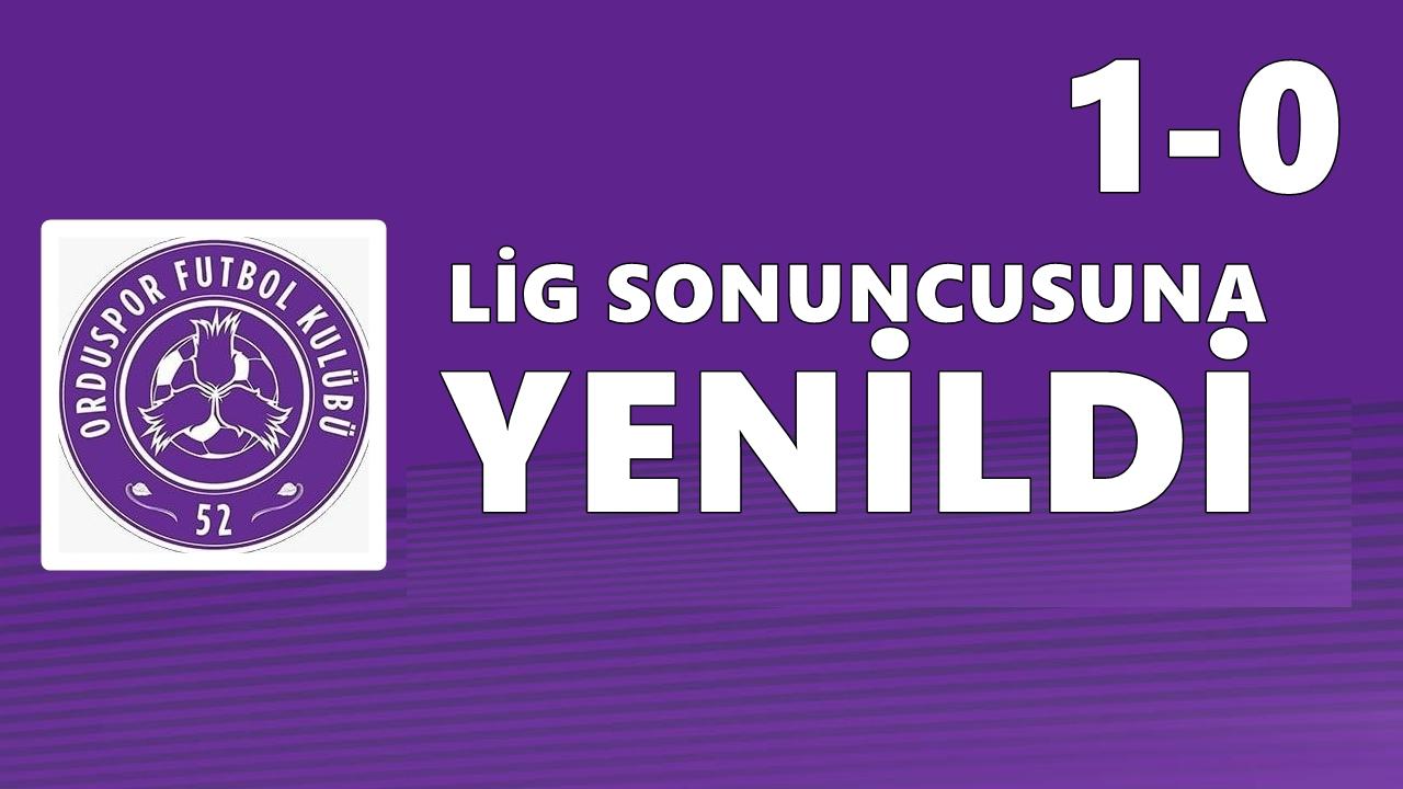 52 Orduspor Son Sıradaki Karabük’e Yenildi, Şampiyonluk Yarışı Zora Girdi