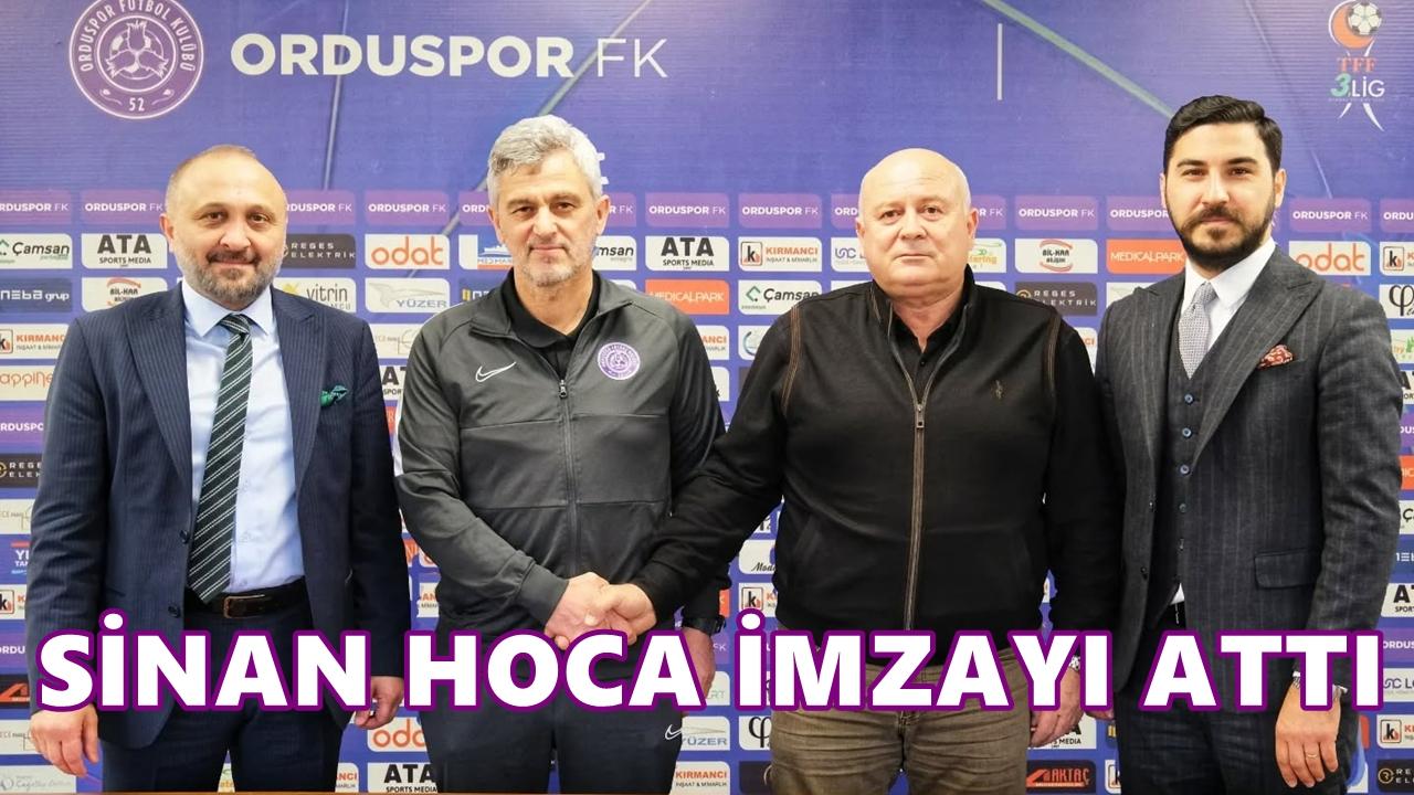 52 Orduspor’da Sinan Bayraktar Dönemi Resmen Başladı
