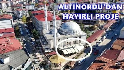 Altınordu Belediyesi’nden İmam Hatip Camii Avlusuna Konforlu Dokunuş