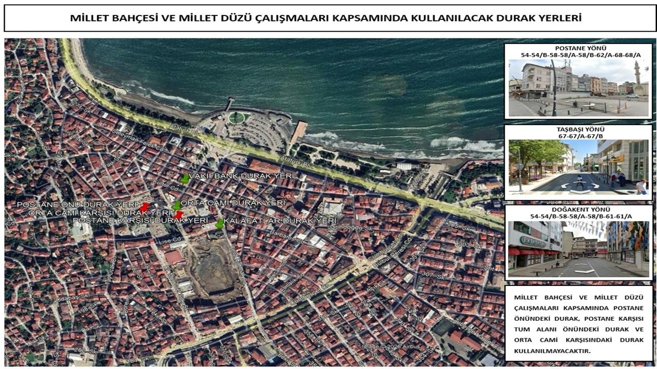 Altınordu’da Geçici Trafik Düzenlemesi: Bazı Cadde ve Duraklar Değişti