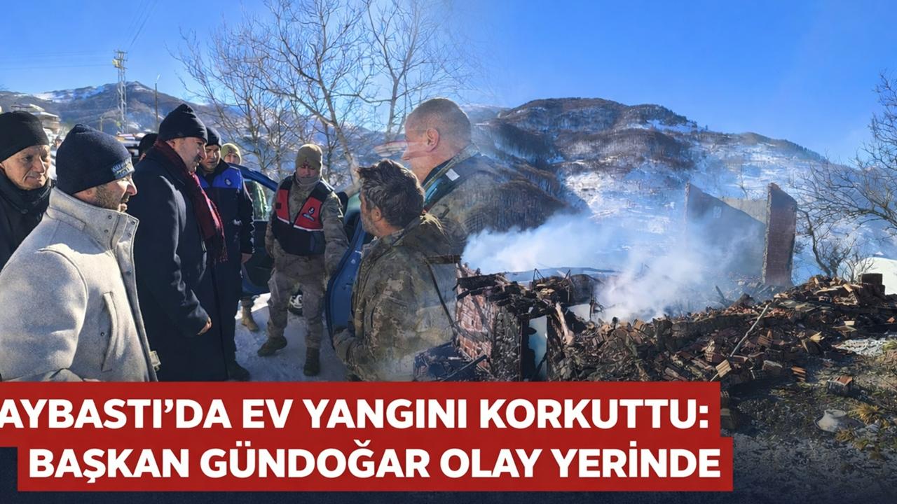 Aybastı’da Ev Yangını Korkuttu: Başkan Gündoğar Olay Yerinde