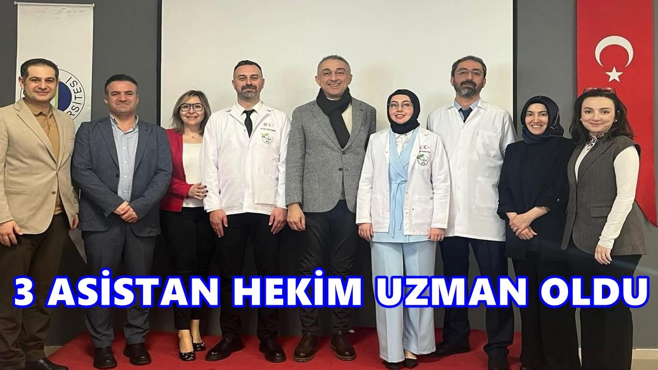 ODÜ Tıp Fakültesi’nde Üç Asistan Hekim Uzmanlık Unvanını Aldı