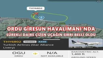 Ordu Giresun Havalimanı Üzerinde Saatlerce Tur Atan Uçağın Sırrı Çözüldü