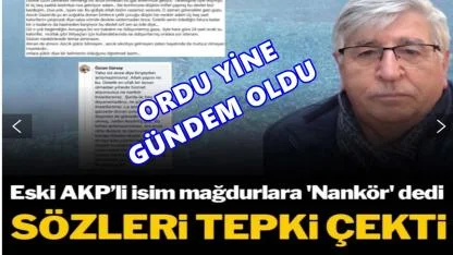 Ordu'da Doğalgaz Tartışması Sürüyor; Özcan Gürsoy'un "Nankör" Sözleri Gündem Oldu