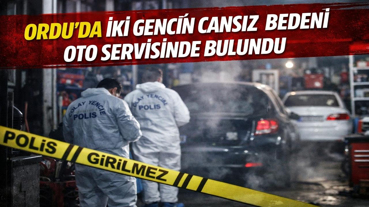 Ordu'da Oto Serviste İki Genç Ölü Bulundu