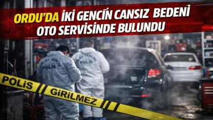 Ordu'da Oto Serviste İki Genç Ölü Bulundu